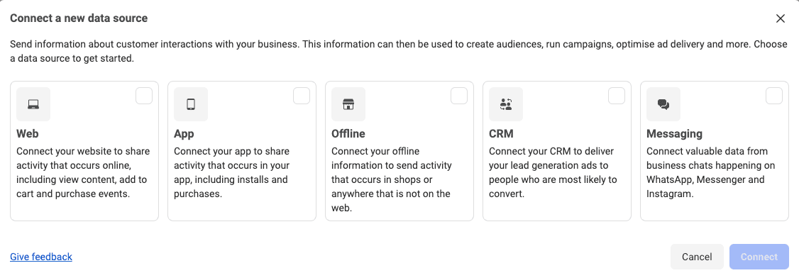 Connect a data source