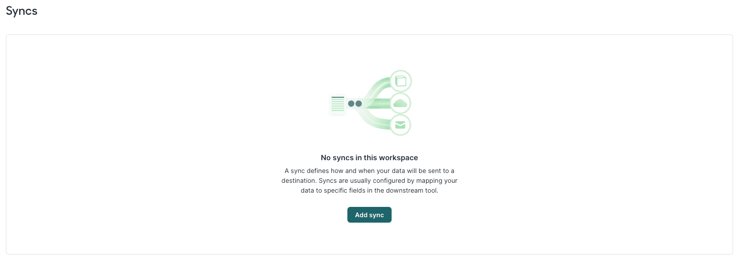 Creating a sync in Hightouch