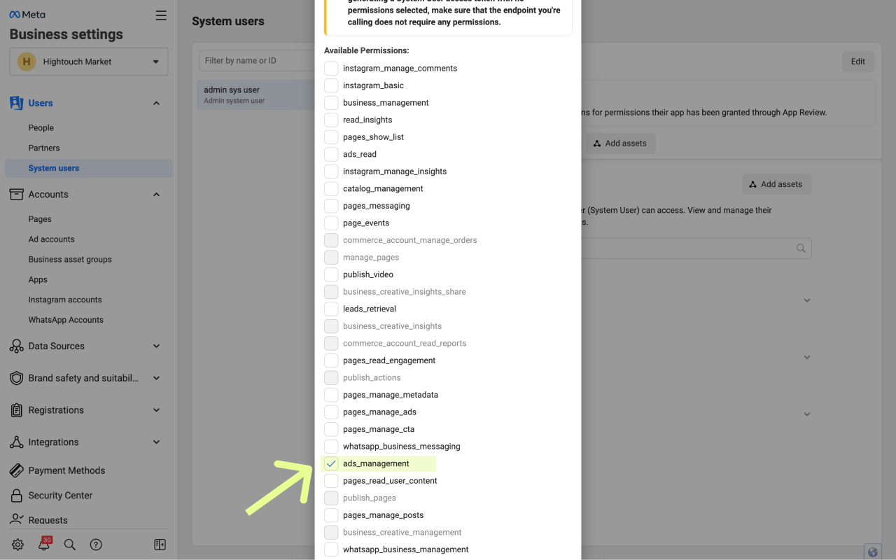 Token creation in Meta