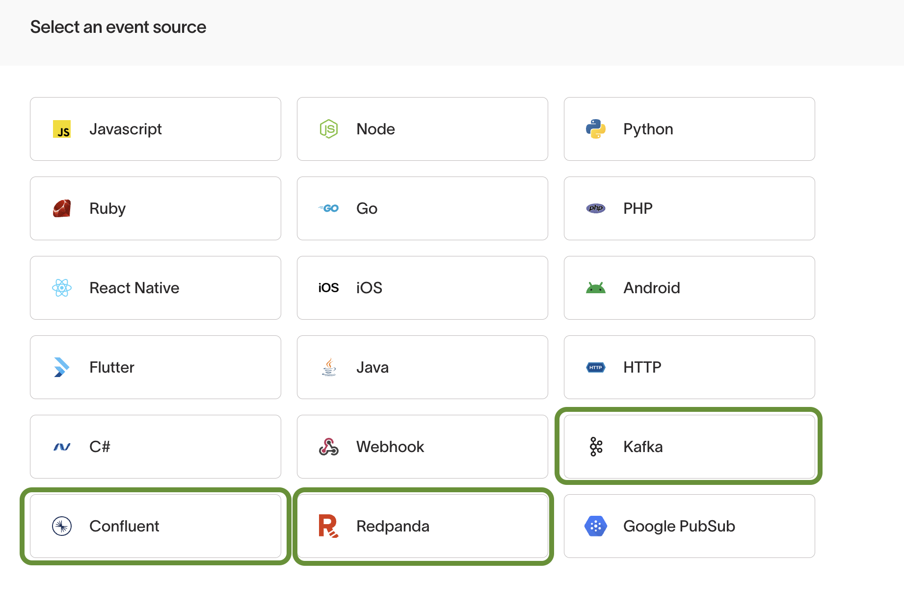 Select a source