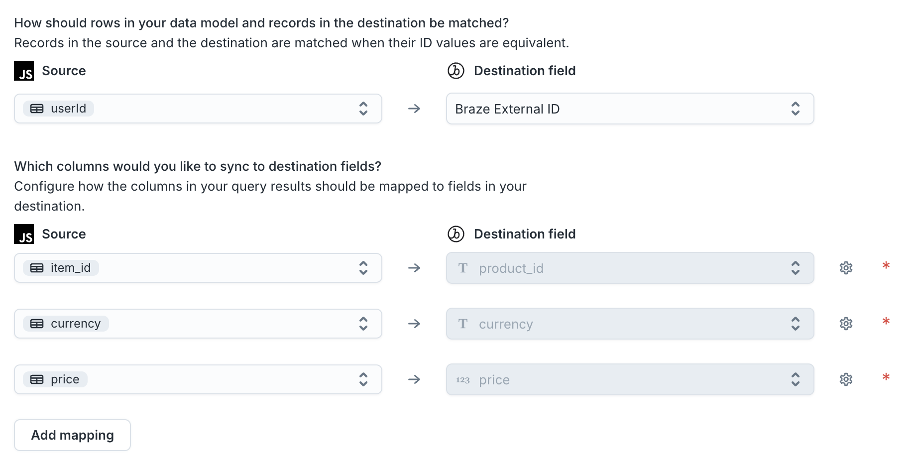 Field Mappings